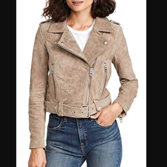 Jackets & Blazers - Blank denim suede jacket